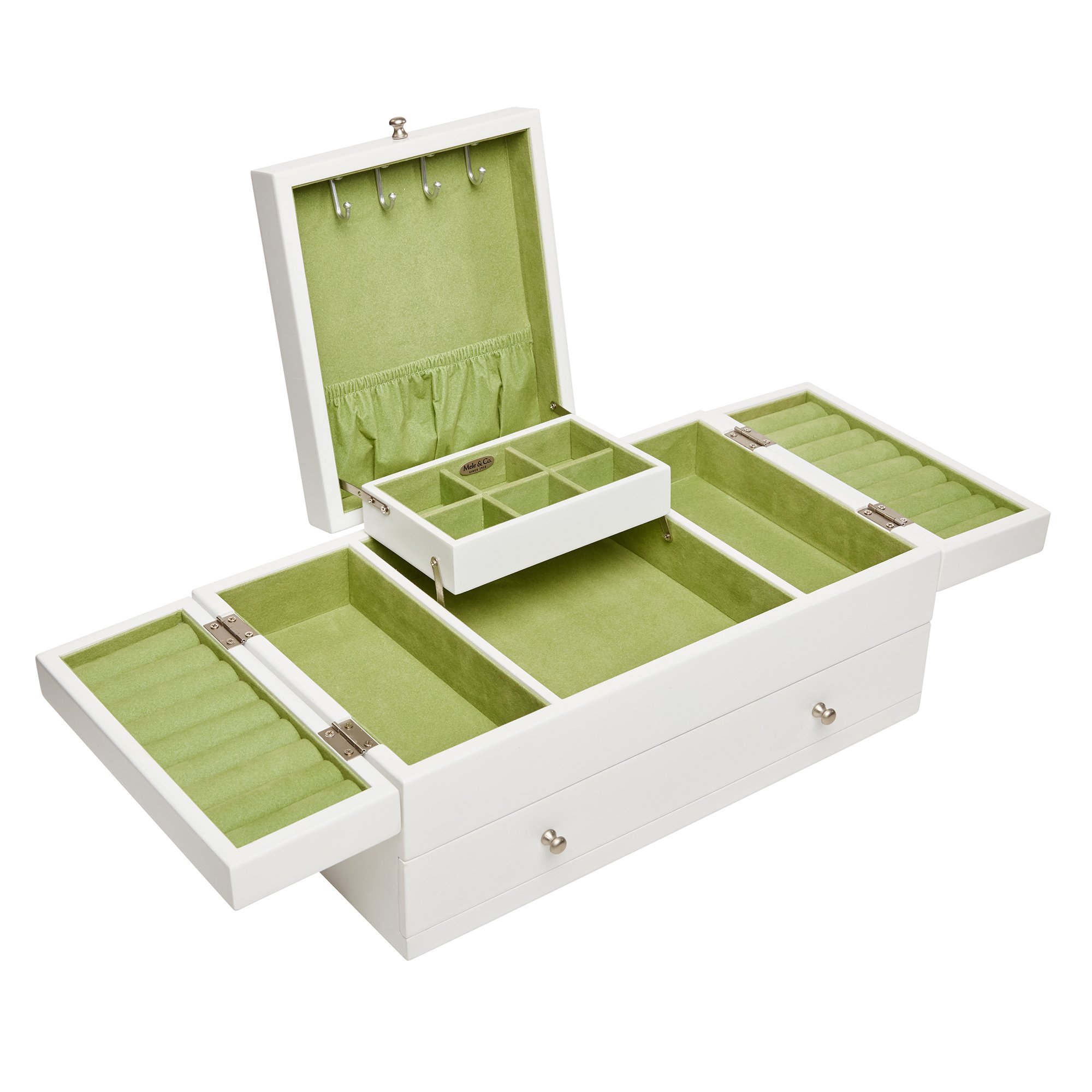 Amazon｜Mele and Co Everly 木製トリプルリッドジュエリーボックス